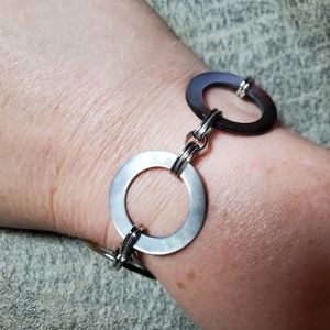 Lia Sophia Avalon Bracelet Genuine Mother of Pearl 7.5 inch Bracelet